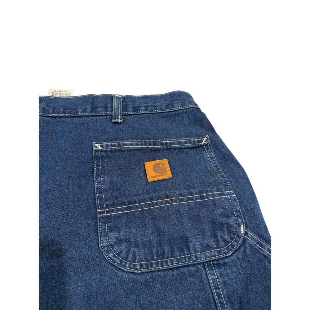 Carhartt B13-DST Loose Original Fit Carpenter Jeans Dark Stone Blue 44x30 Mens - Picture 4 of 11